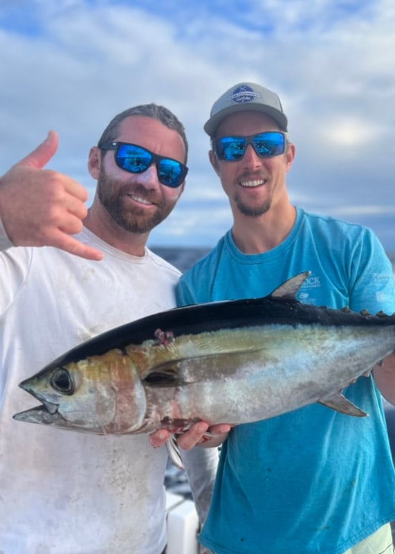 Large Tuna caught during offshore fishing trip
